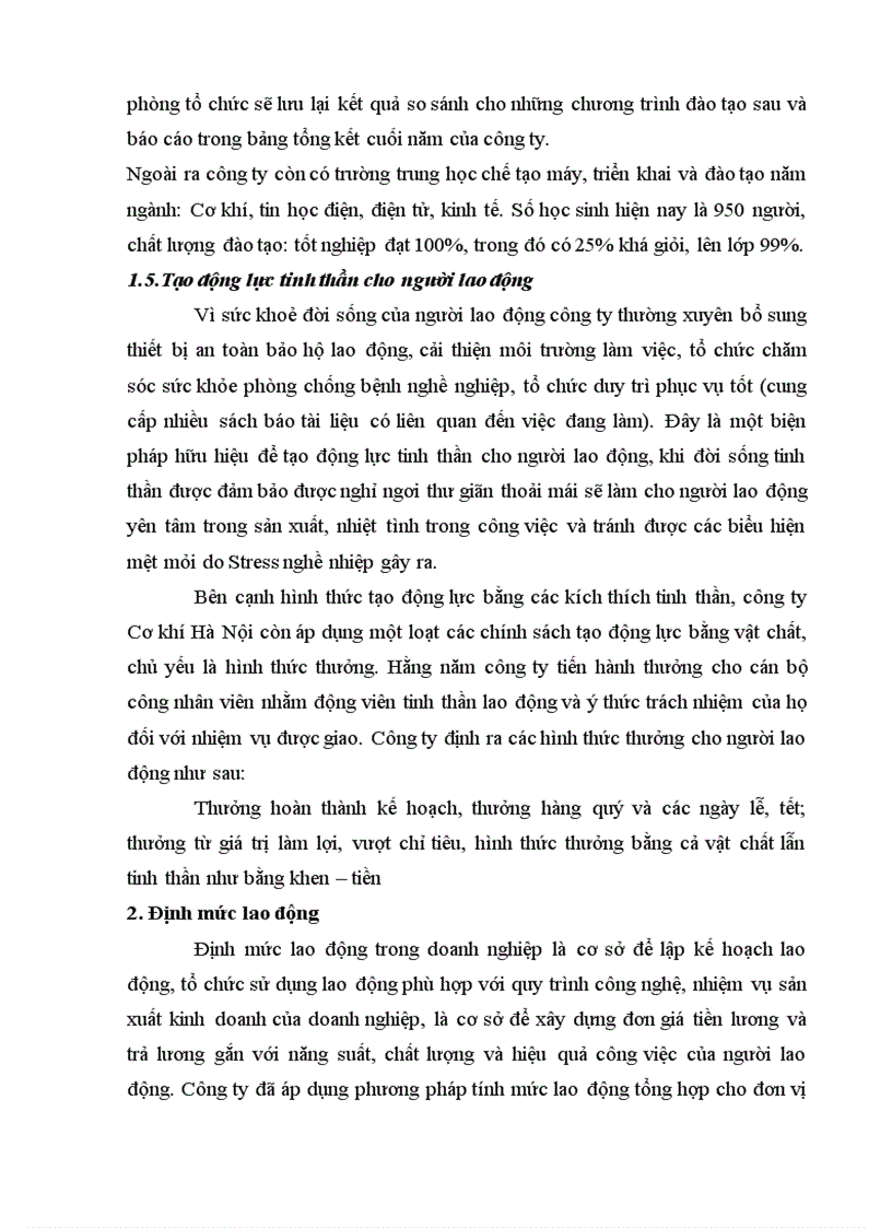 image for page Phân tích thực trạng nhằm nâng cao hiệu quả sử dụng nguồn nhân lực tại công ty TNHHNN một thành viên Cơ Khí Hà Nội