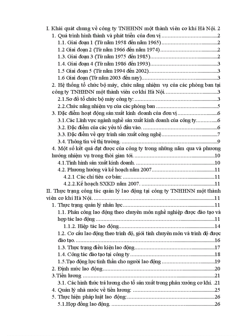 image for page Phân tích thực trạng nhằm nâng cao hiệu quả sử dụng nguồn nhân lực tại công ty TNHHNN một thành viên Cơ Khí Hà Nội