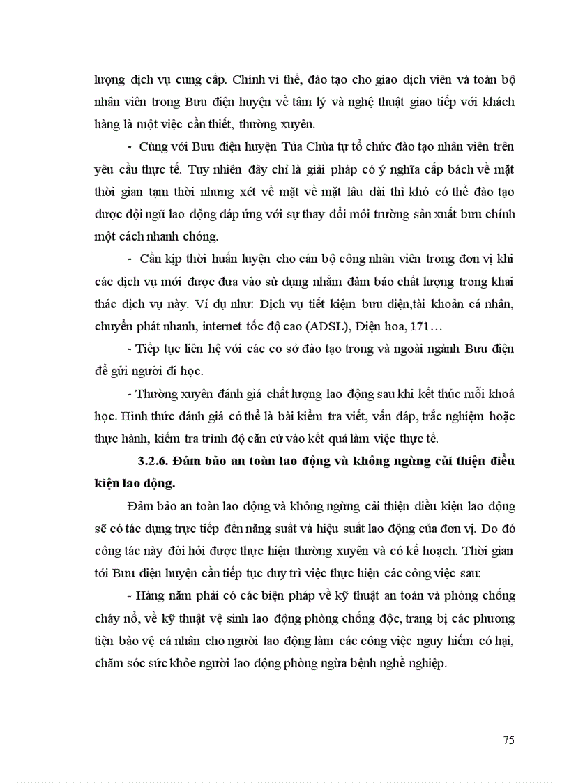 image for page Các biện pháp hoàn thiện công tác tổ chức lao động tại Bưu điện huyện Tủa chùa