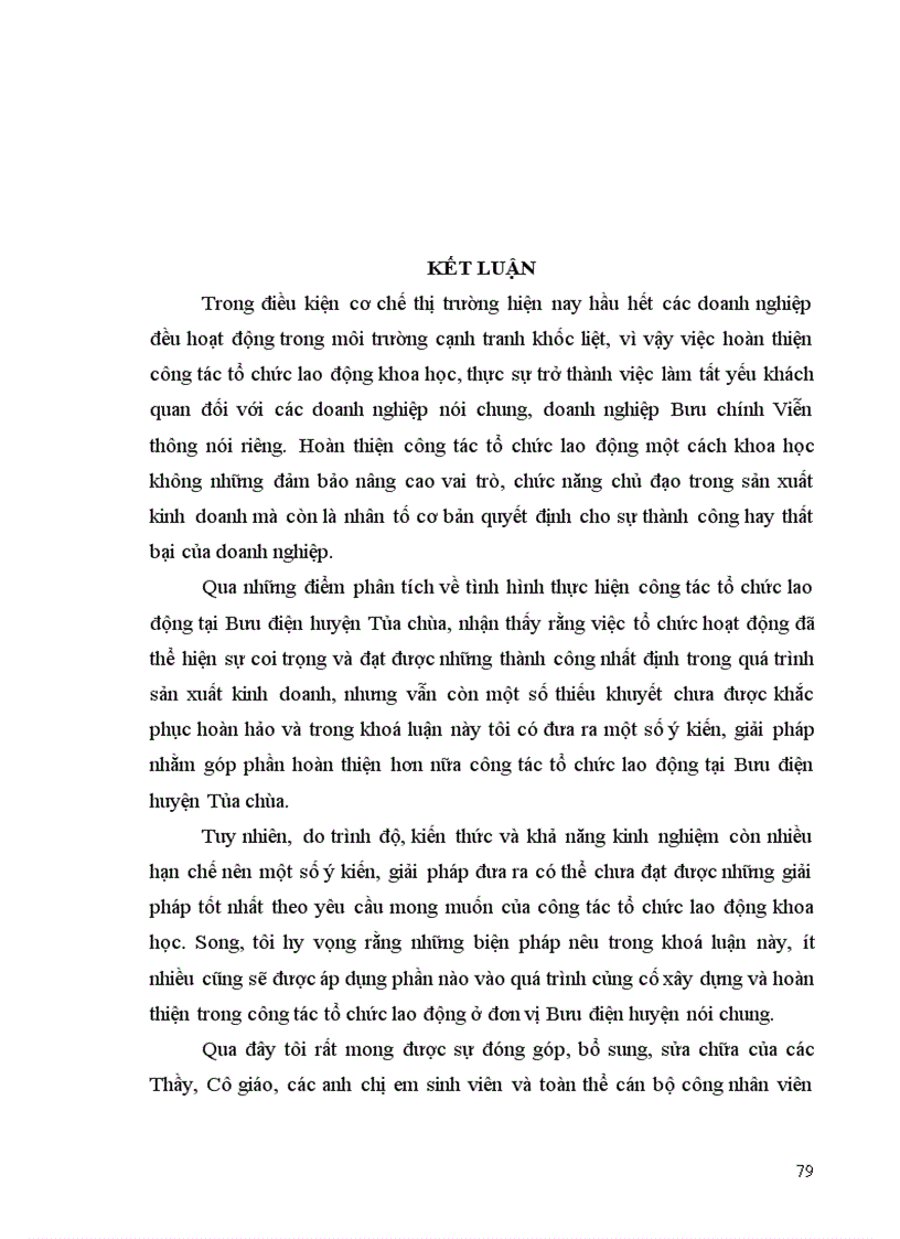 image for page Các biện pháp hoàn thiện công tác tổ chức lao động tại Bưu điện huyện Tủa chùa
