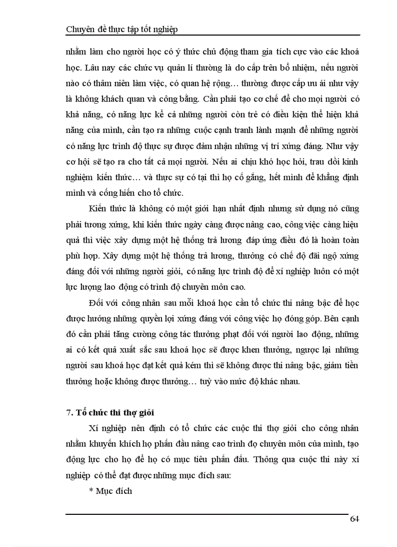 image for page Hiệu quả công tác đào tạo và phát triển nguồn nhân lực tại Xí nghiệp Thoát nước số 3 thuộc Công ty TNHH Nhà nước một thành viên thoát nước Hà Nội