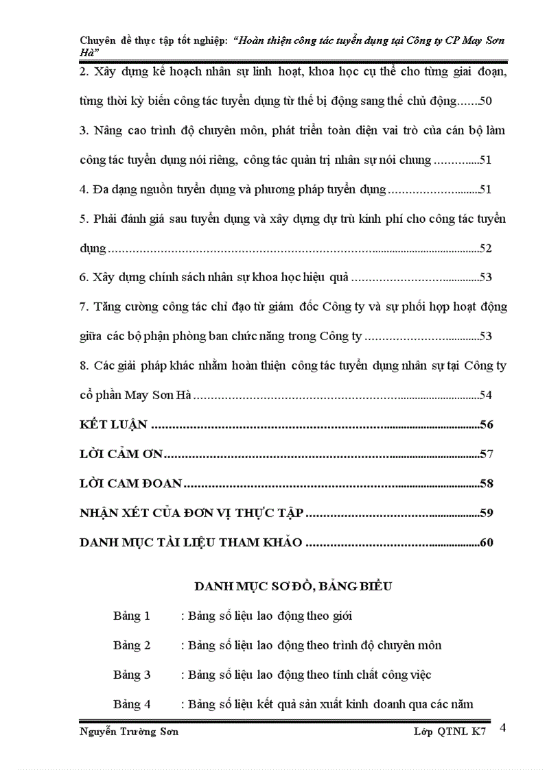 image for page Hoàn thiện công tác tuyển dụng nhân sự tại Công ty Cổ phần May Sơn Hà