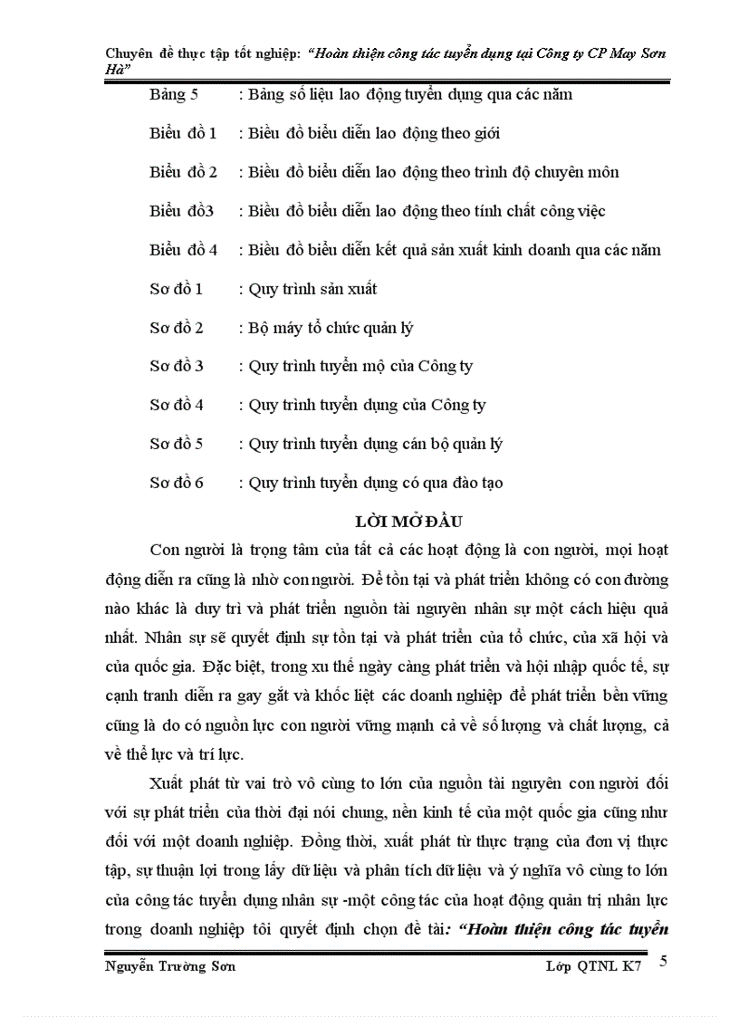 image for page Hoàn thiện công tác tuyển dụng nhân sự tại Công ty Cổ phần May Sơn Hà