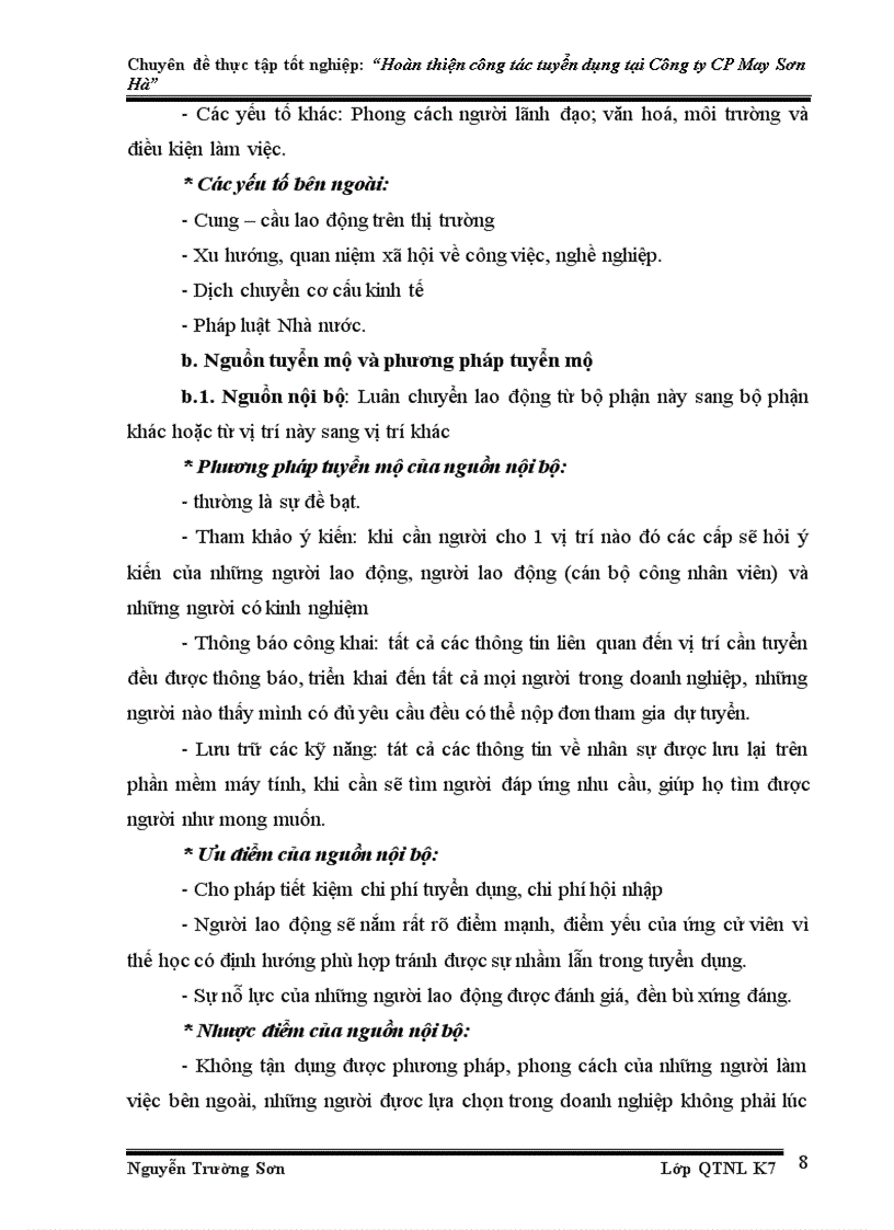 image for page Hoàn thiện công tác tuyển dụng nhân sự tại Công ty Cổ phần May Sơn Hà