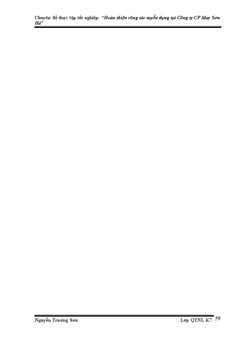 image for page Hoàn thiện công tác tuyển dụng nhân sự tại Công ty Cổ phần May Sơn Hà