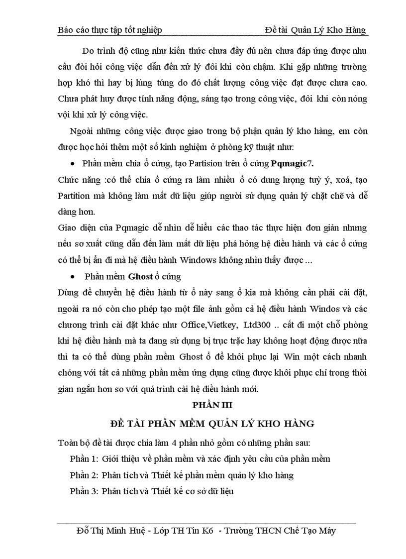 image for page Phân tích và Thiết kế phần mềm quản lý kho hàng công ty TNHH Quỳnh Nhi