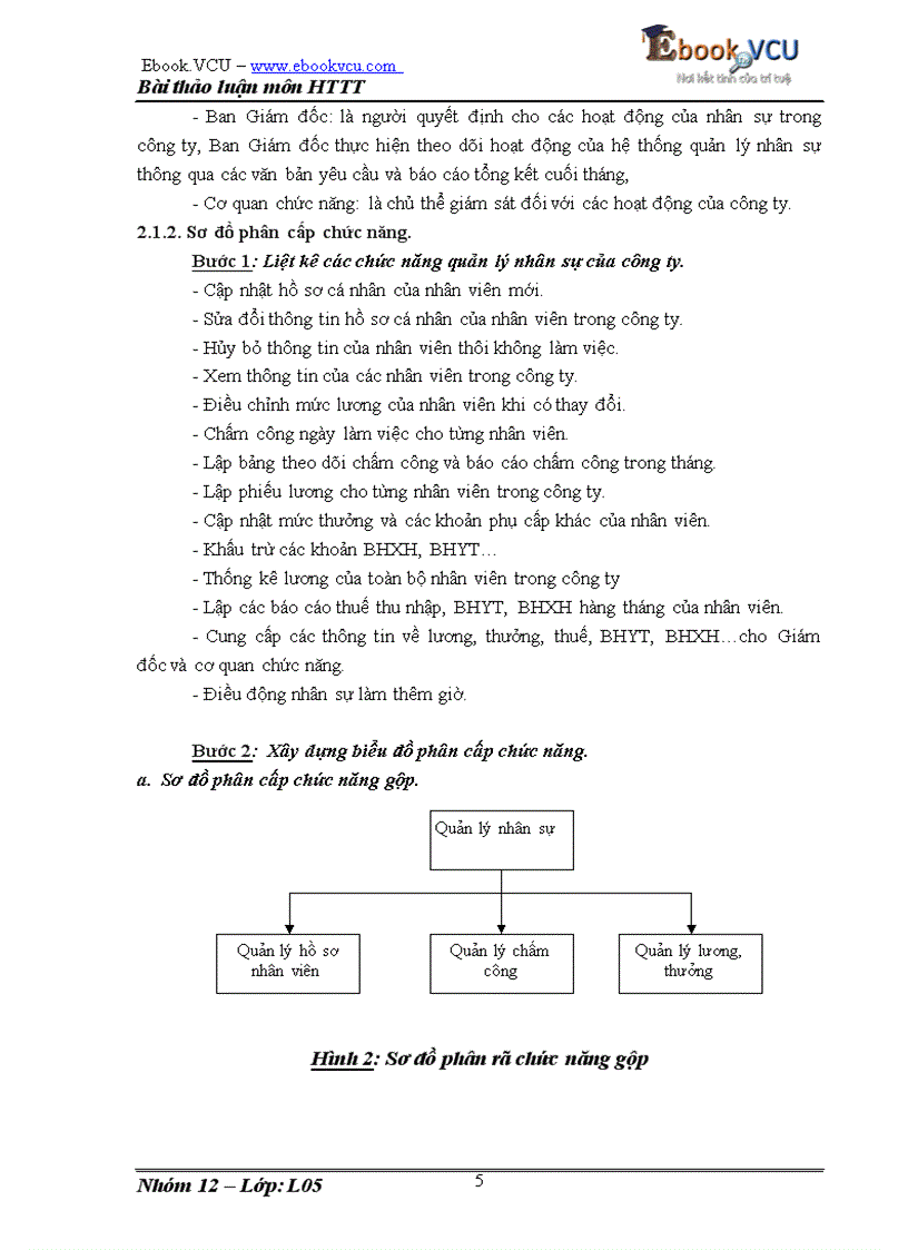 image for page Mô tả hệ thống quản lý nhân sự hệ thống thông tin quản lý