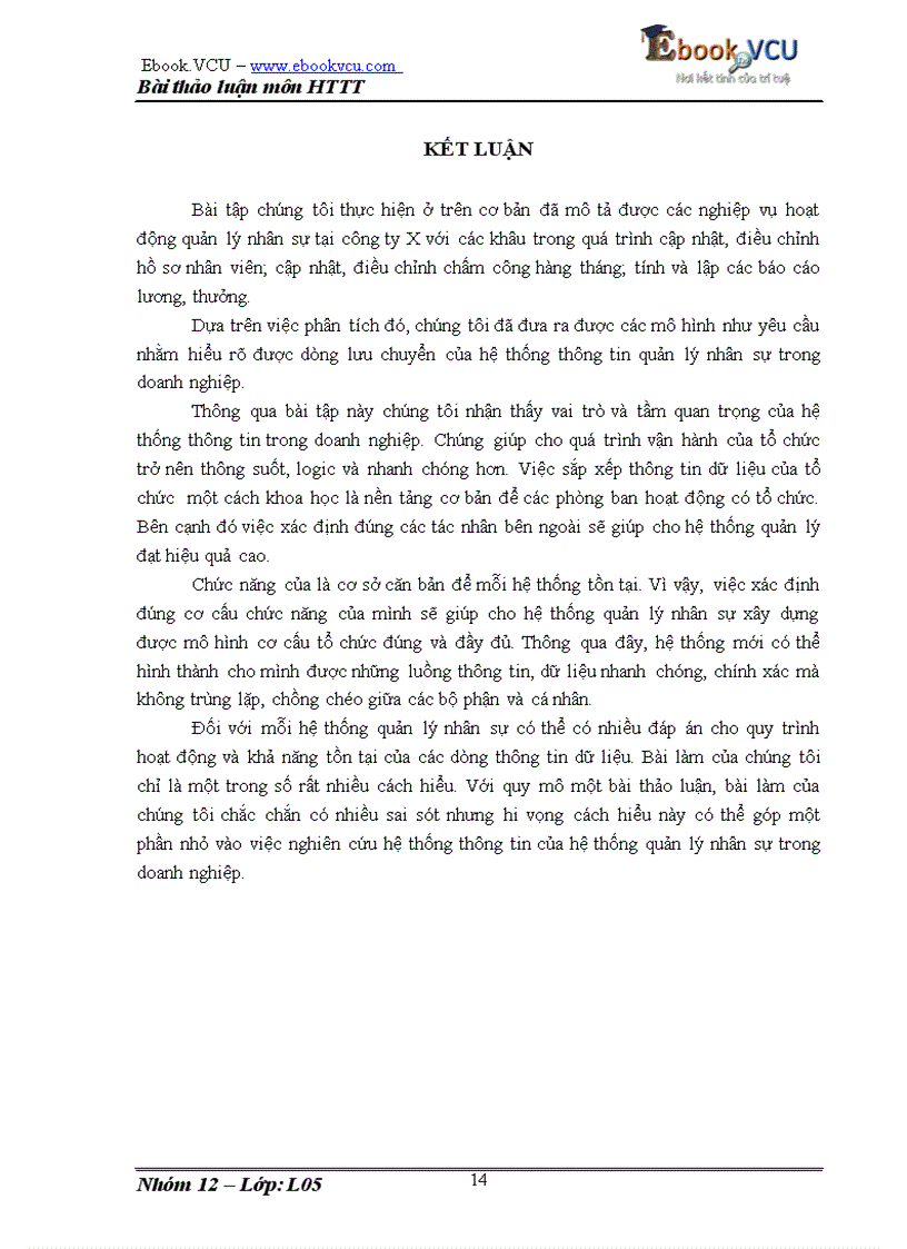 image for page Mô tả hệ thống quản lý nhân sự hệ thống thông tin quản lý