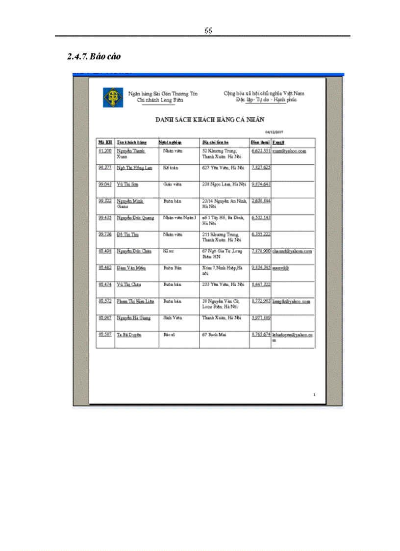 image for page Xây dựng hệ thống thông tin quản lý quan hệ khách hàng tại chi nhánh ngân hàng Sài Gòn Thương Tín ở Long Biên