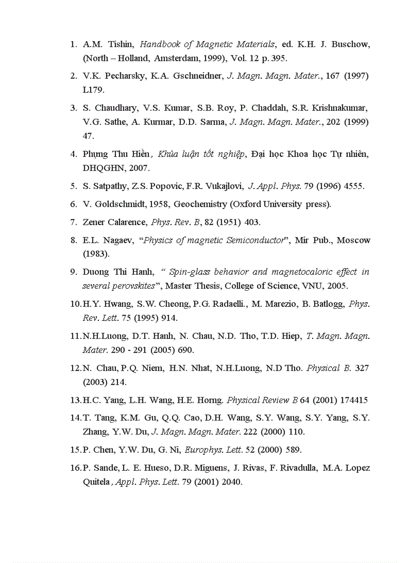 image for page Hiệu ứng từ nhiệt lớn trong hệ vật liệu perovskite La1 xPrx 0 7Sr0 3MnO3