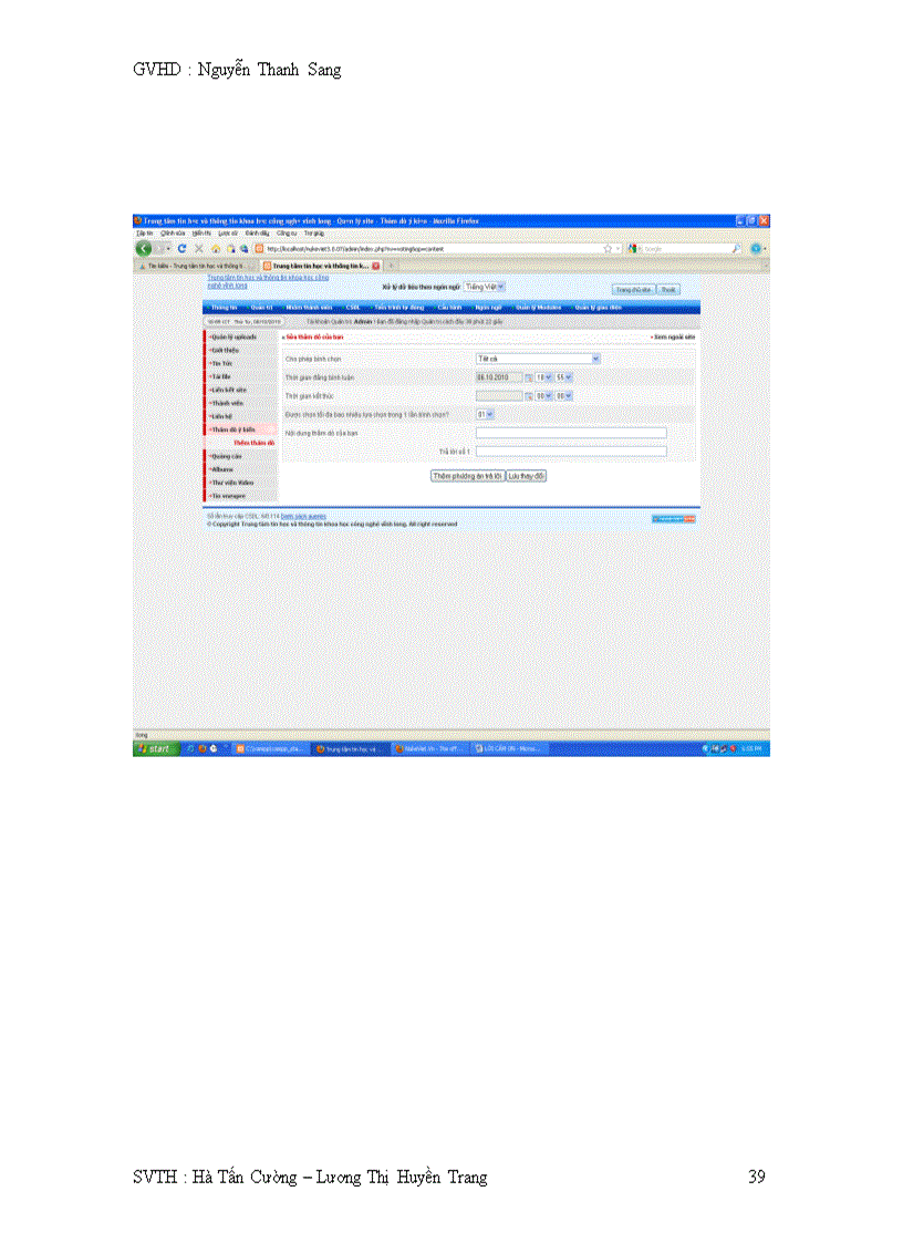 image for page Xây dựng website trang tin điện tử và thông tin khoa học của trung tâm tin học vĩnh long