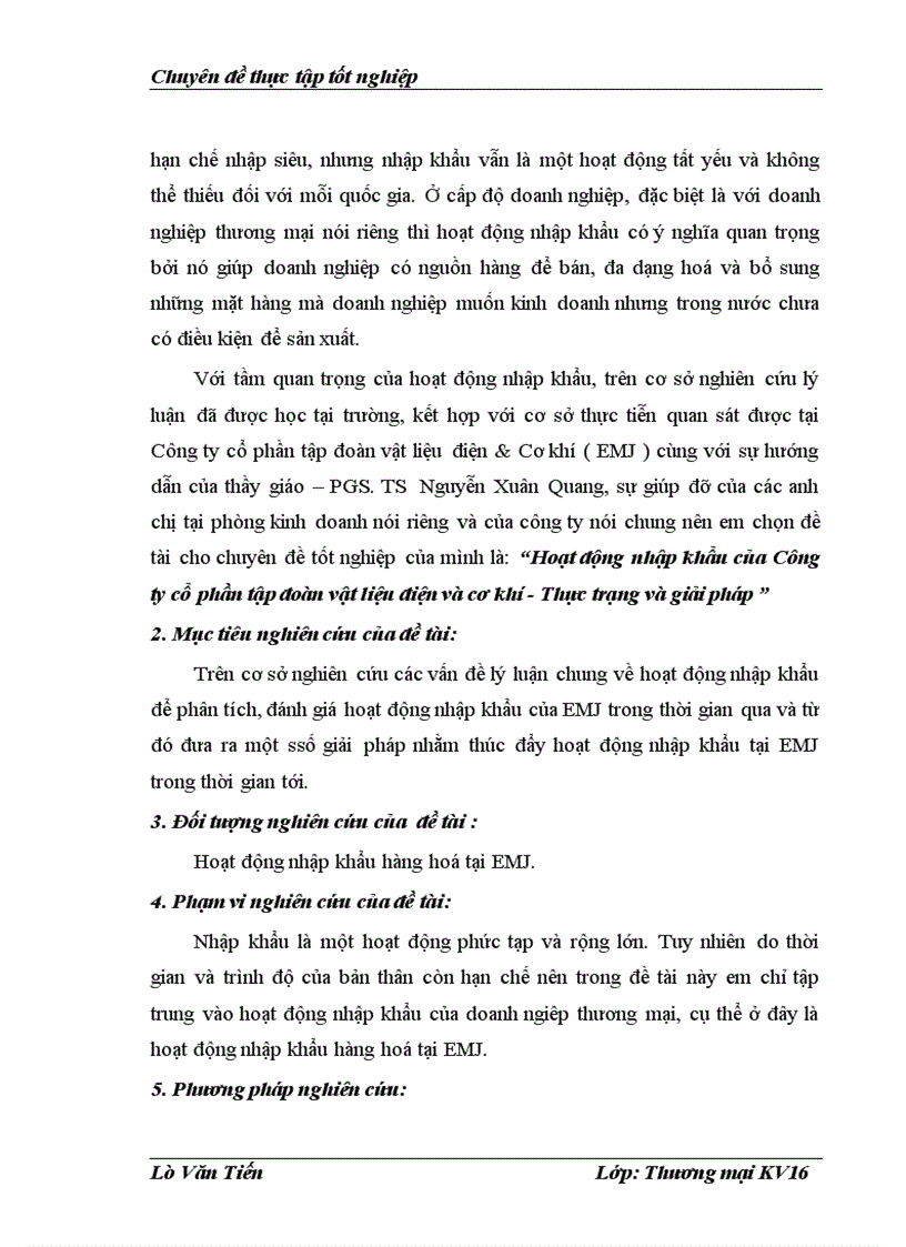 image for page Hoạt động nhập khẩu của Công ty cổ phần tập đoàn vật liệu điện và cơ khí Thực trạng và giải pháp