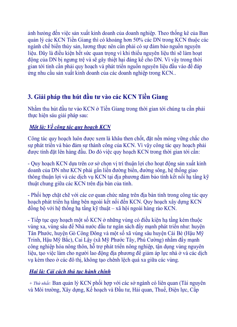 image for page Các giải pháp nhằm thu hút đầu tư vào khu công nghiệp tỉnh Tiền Giang