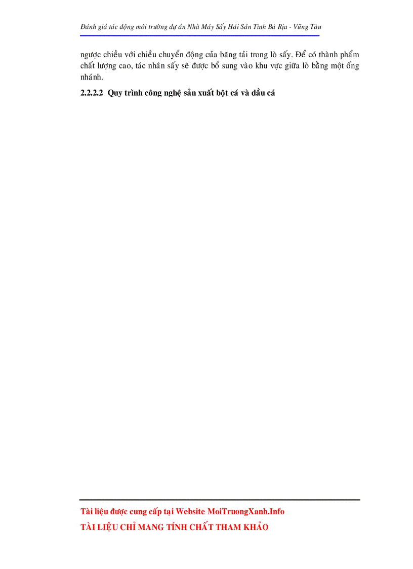 image for page Đánh giá tác động môi trường dự án nhà máy sấy hải sản tỉnh Bà Rịa Vũng Tàu