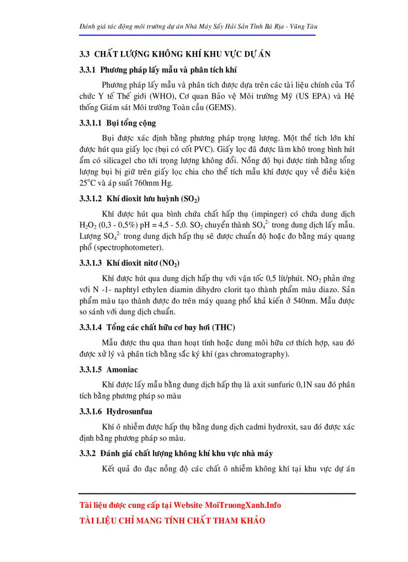 image for page Đánh giá tác động môi trường dự án nhà máy sấy hải sản tỉnh Bà Rịa Vũng Tàu