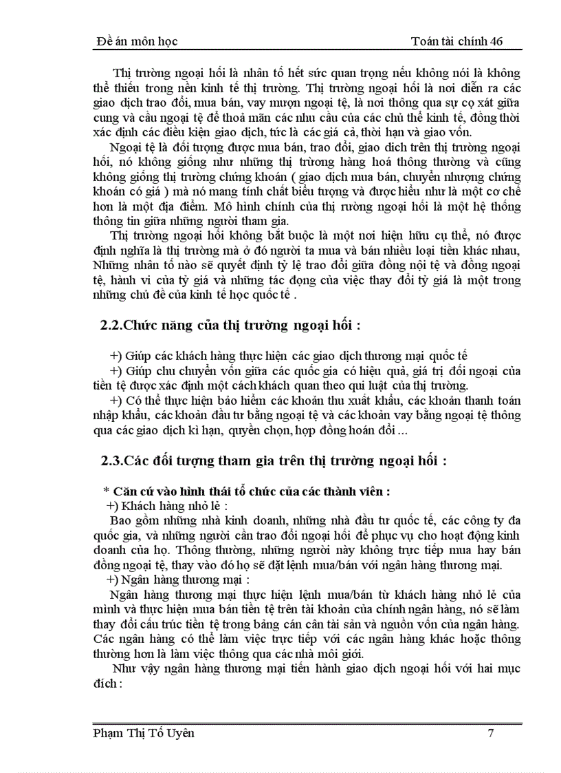 image for page Quản lí rủi ro trong hoạt động kinh doanh ngoại hối của ngân hàng Ngoại Thương Việt Nam