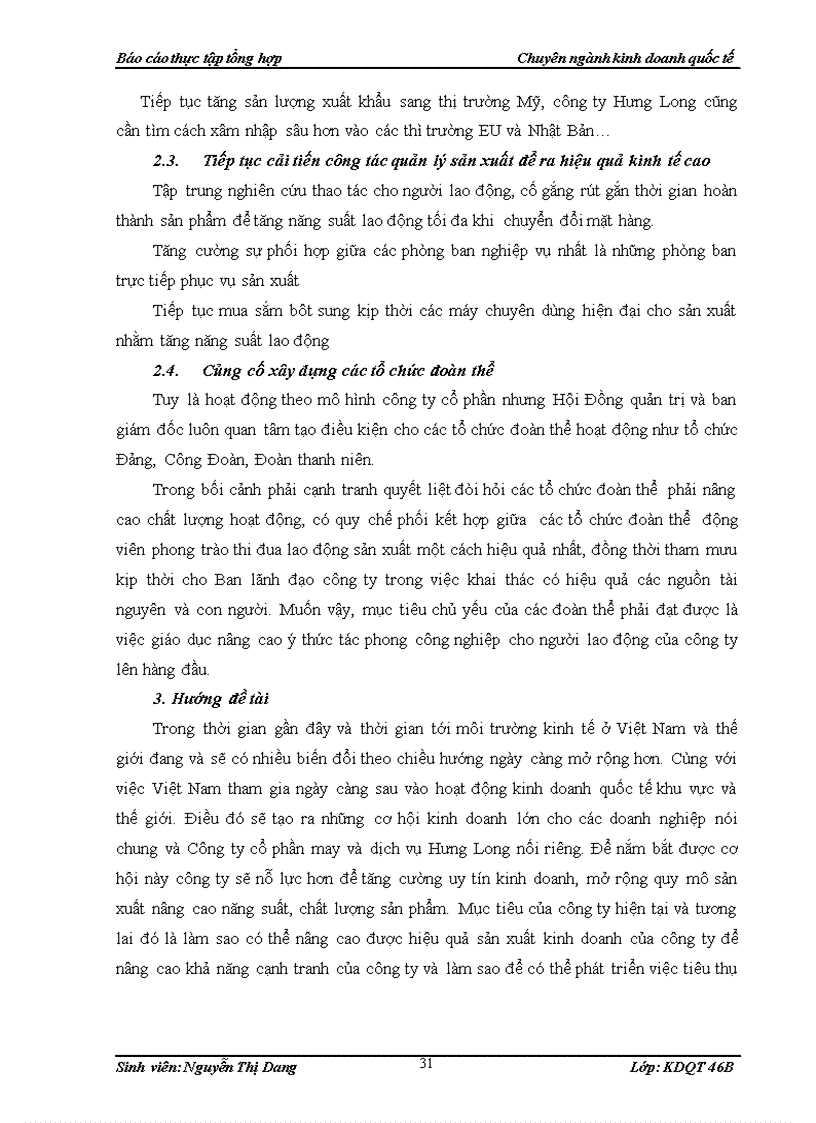 image for page TẠI công ty cổ phần may dịch vụ Hưng Long