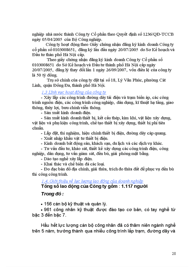 image for page Một số giải pháp nhằm nâng cao hiệu quả quản trị nguồn nhân lực tại công ty Cổ phần xây lắp điện I PCCI