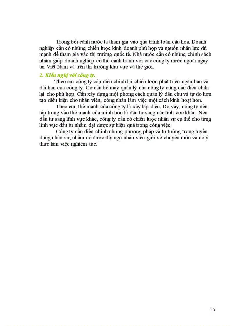 image for page Một số giải pháp nhằm nâng cao hiệu quả quản trị nguồn nhân lực tại công ty Cổ phần xây lắp điện I PCCI