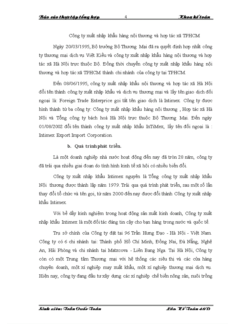 image for page Báo cáo thực tập kế toán tại công ty xuất nhập khẩu Intimex