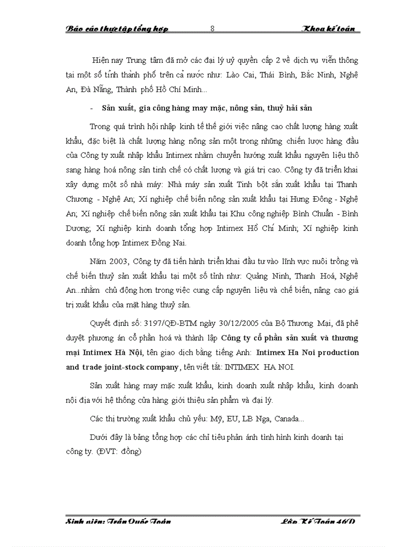 image for page Báo cáo thực tập kế toán tại công ty xuất nhập khẩu Intimex