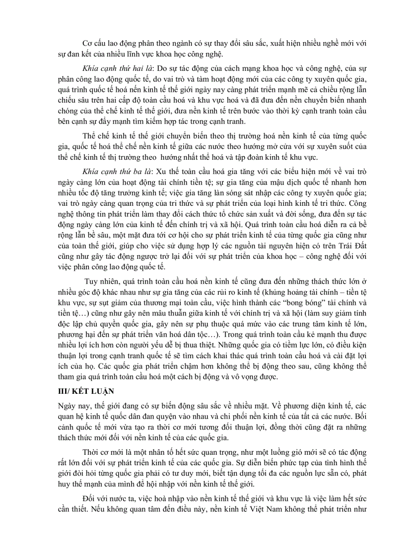 image for page Xu hướng phát triển nền kinh tế thế giới nửa đầu thế kỷ xxi