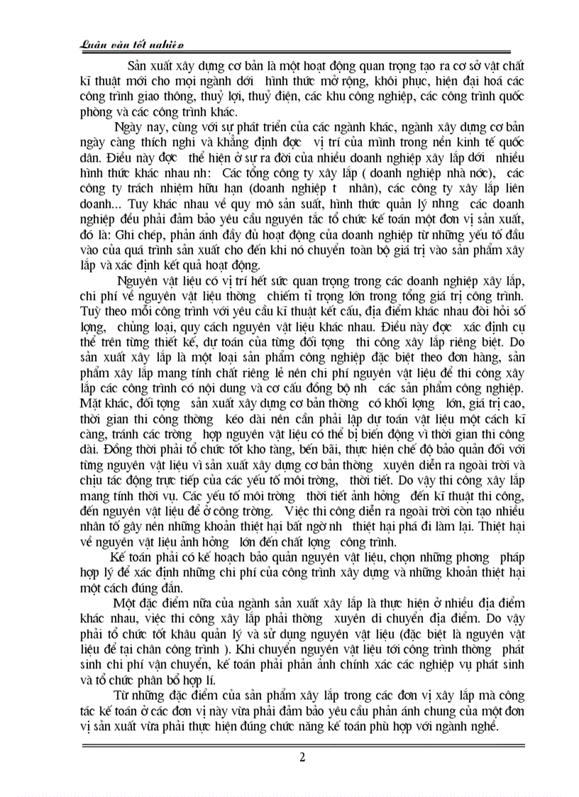 image for page Hoàn thiện công tác kế toán nguyên vật liệu tại Công ty xây dựng cấp thoát nước