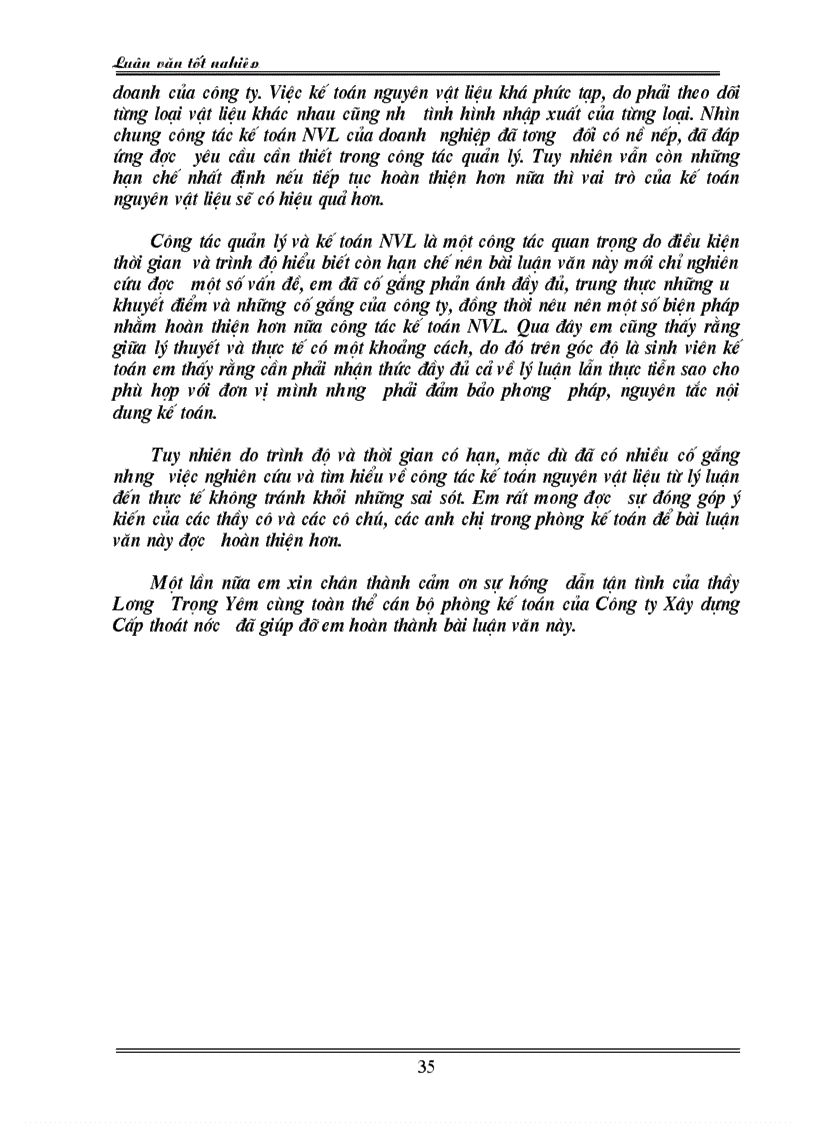 image for page Hoàn thiện công tác kế toán nguyên vật liệu tại Công ty xây dựng cấp thoát nước