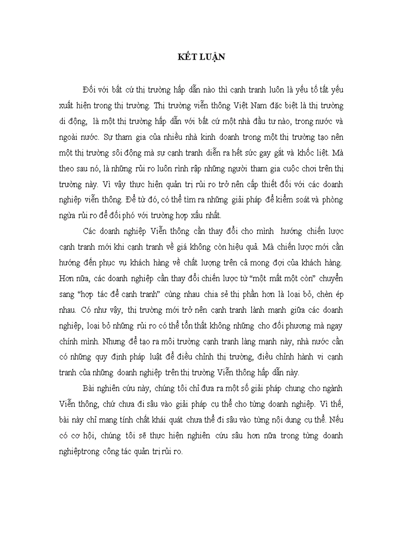 image for page Những rủi ro từ cạnh tranh trong thị trường Viễn thông Việt Nam