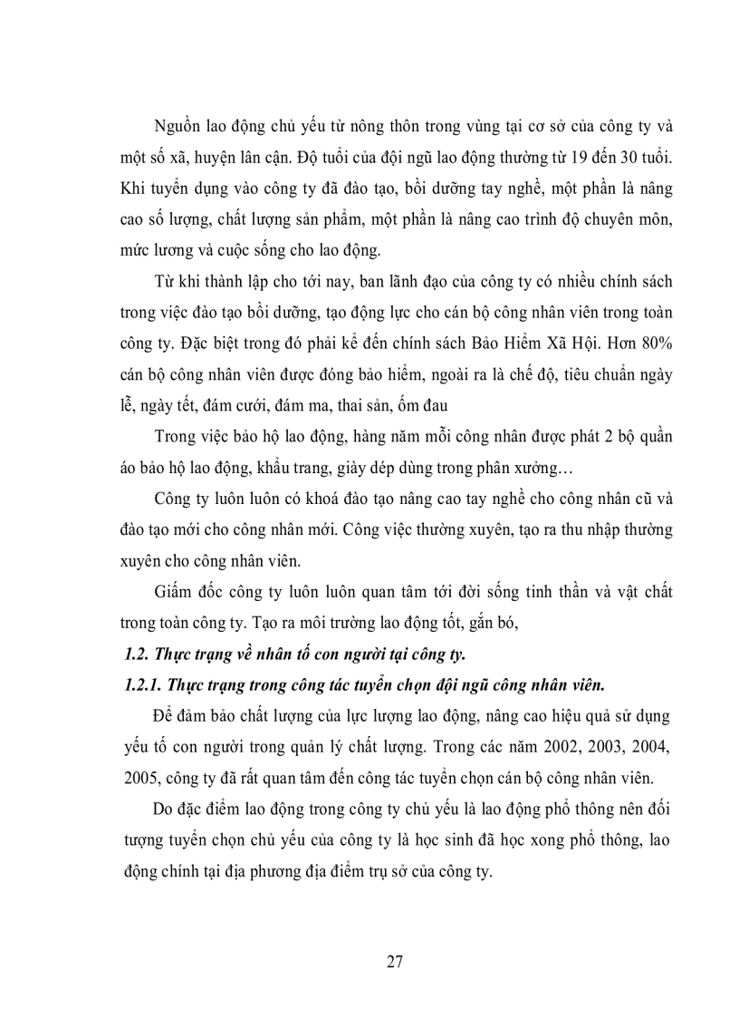 image for page Yếu tố con người trong quản lý chất lượng tại Công ty may TNHH Hoà Hưng