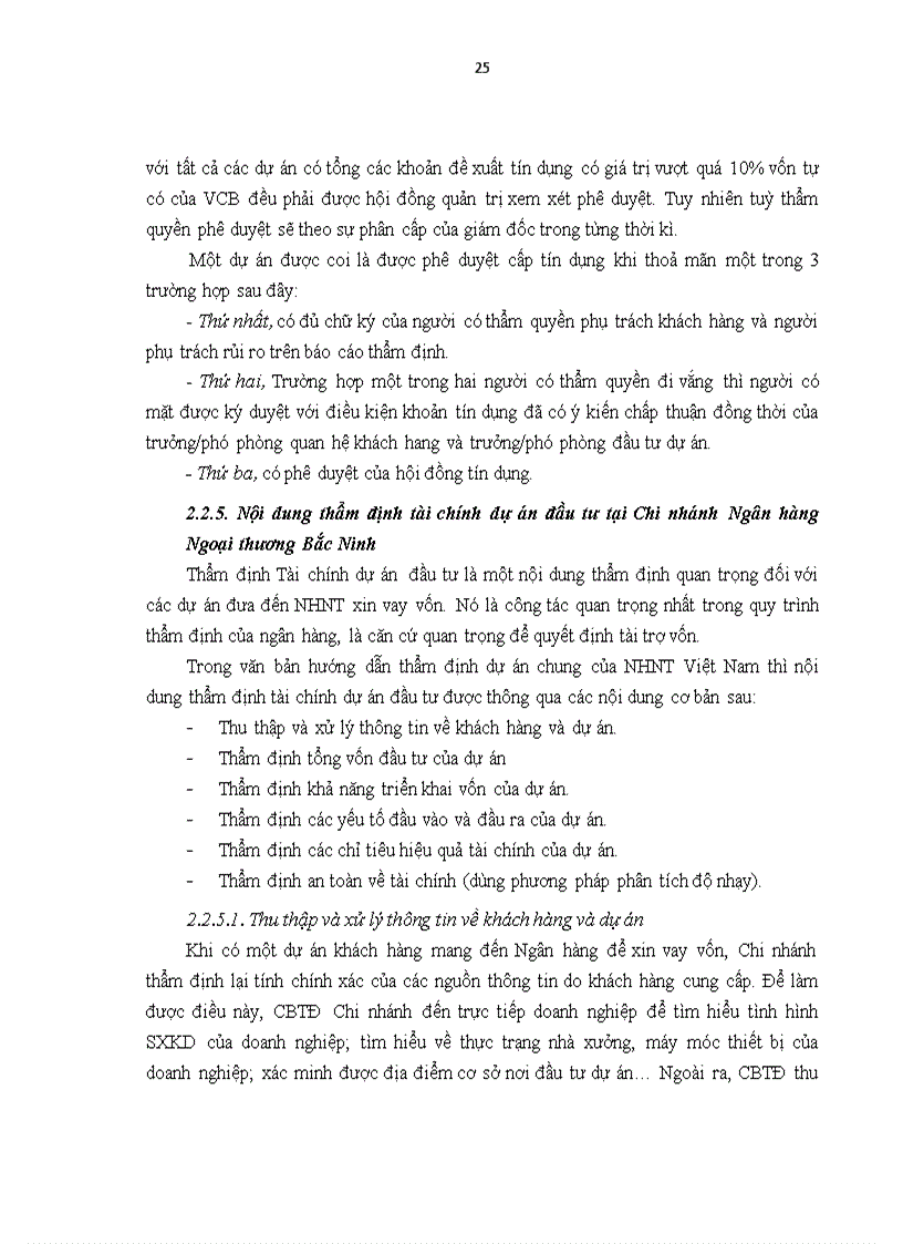 image for page Hoàn thiện công tác thẩm định tài chính dự án đầu tư vay vốn ngân hàng TMCP Ngoại Thương Việt Nam Chi nhánh Bắc Ninh