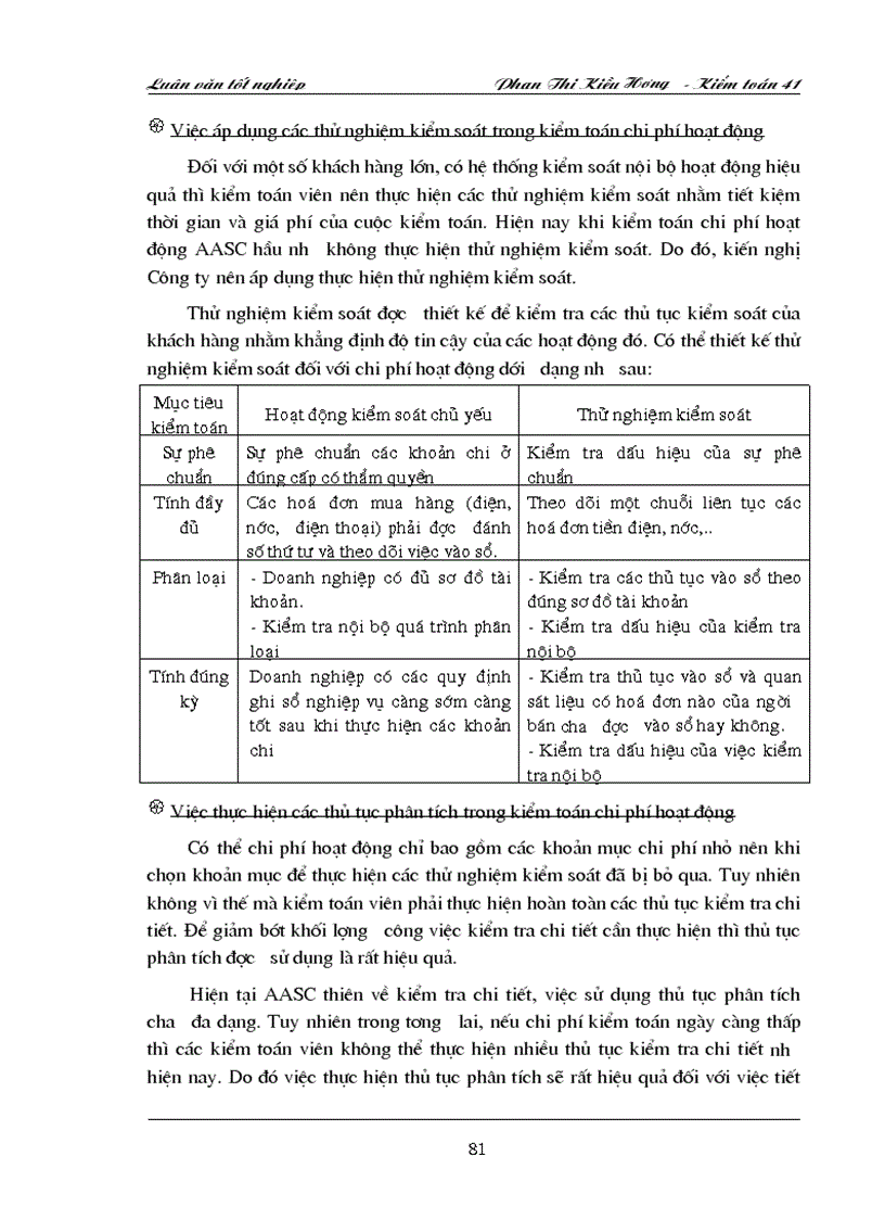image for page Quy trình kiểm toán chi phí hoạt động trong Kiểm toán Báo cáo tài chính do Công ty dịch vụ tư vấn Tài chính Kế toán và Kiểm toán AASC thực hiện