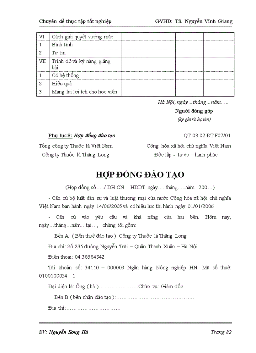 image for page Cải tiến đào tạo và phát triển nguồn nhân lực tại Công ty TNHH một thành viên Thuốc lá Thăng Long