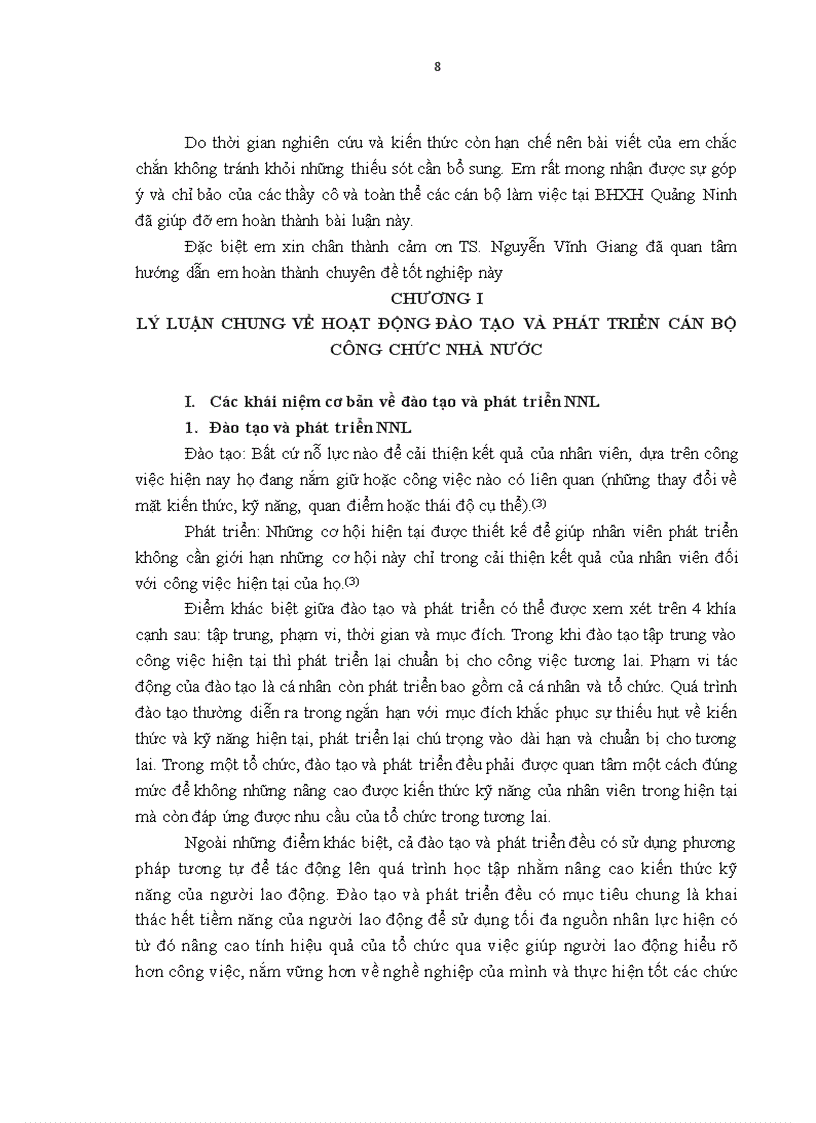 image for page Một số giải pháp cải tiến hoạt động đào tạo và phát triển cán bộ công chức nhà nước tại Ba o hiê m xa hô i tỉnh Quảng Ninh