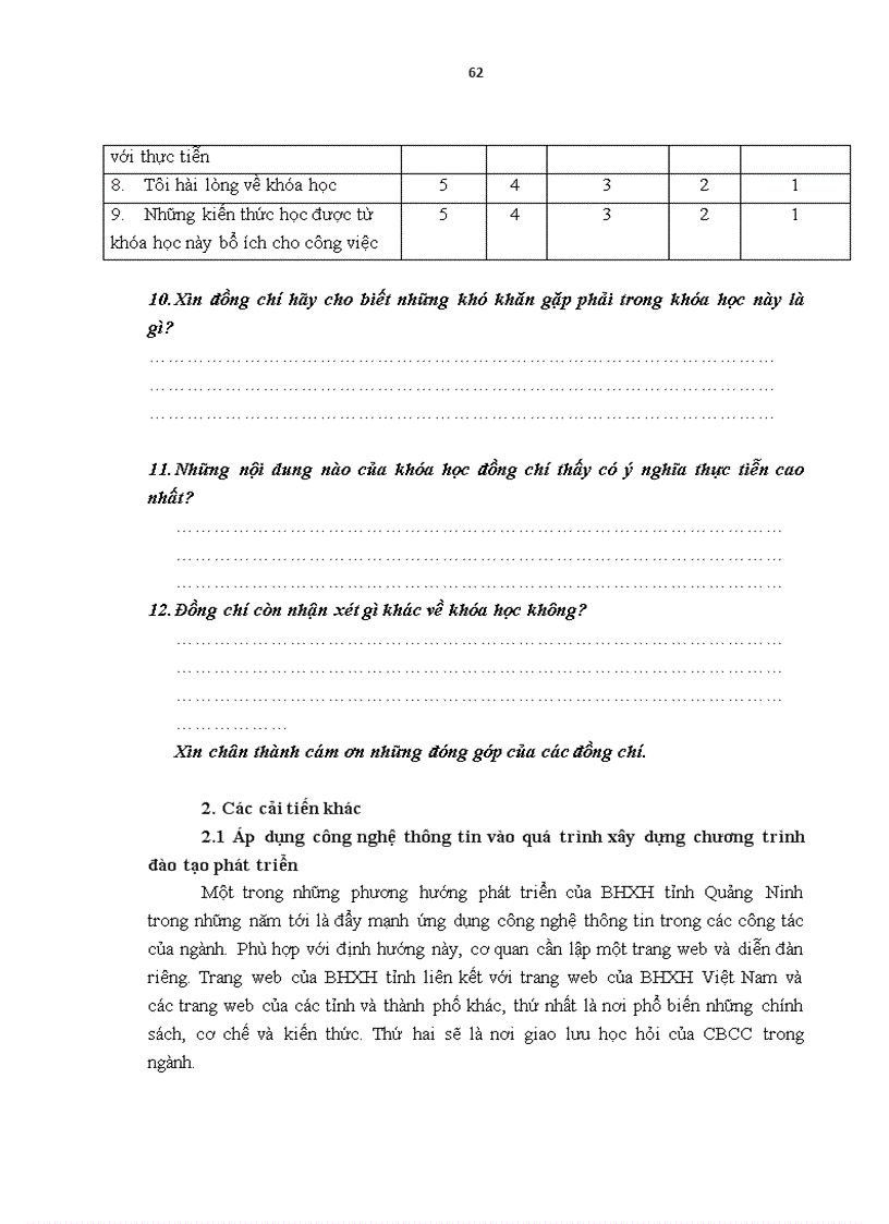 image for page Một số giải pháp cải tiến hoạt động đào tạo và phát triển cán bộ công chức nhà nước tại Ba o hiê m xa hô i tỉnh Quảng Ninh