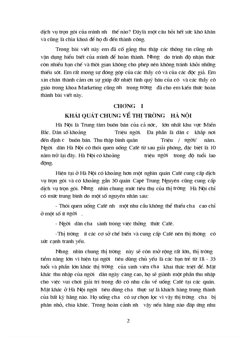 image for page Thư c tra ng va gia i pha p trong chiê n lươ c Marketing mix cho ca c di ch vu tro n go i ơ ca c qua n cafe Trung Nguyên ta i thi trươ ng Ha Nô i