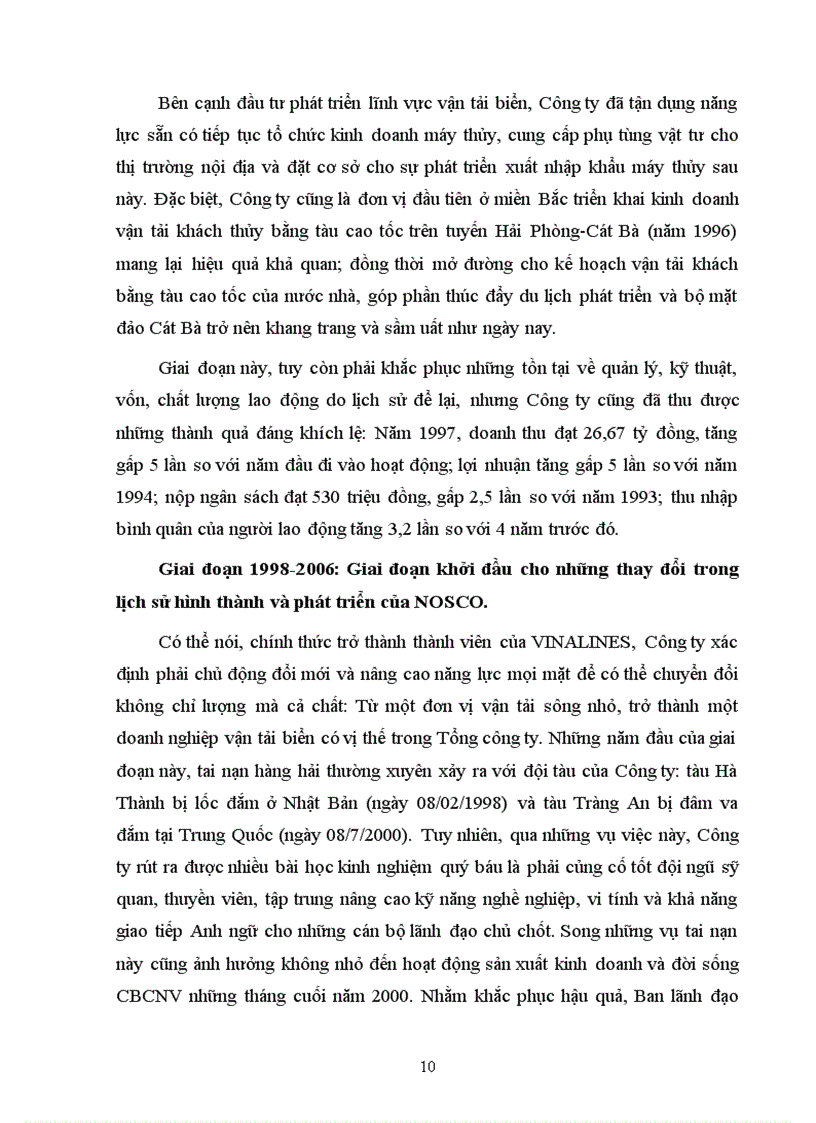 image for page Phân tích ảnh hưởng của quá trình tự do hoá thương mại đến công ty vận tải thủy Bắc NOSCO