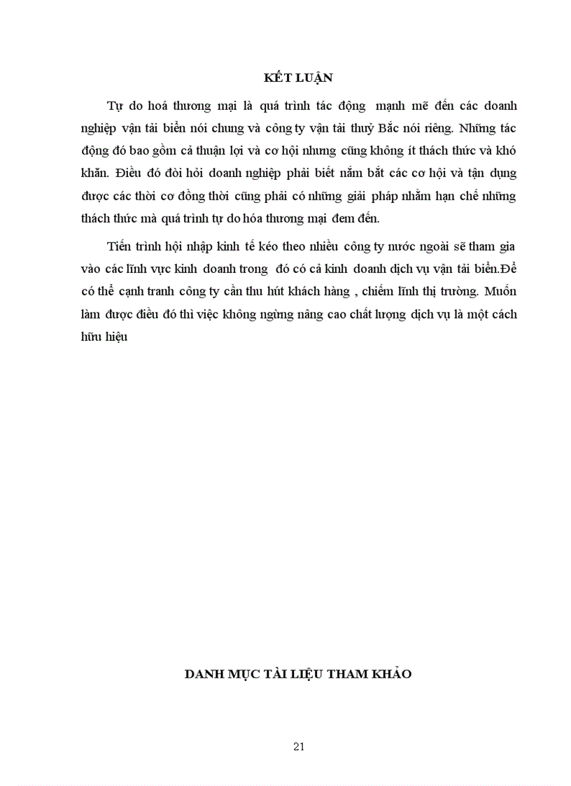 image for page Phân tích ảnh hưởng của quá trình tự do hoá thương mại đến công ty vận tải thủy Bắc NOSCO