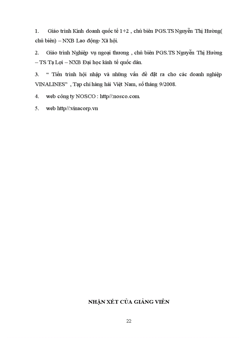 image for page Phân tích ảnh hưởng của quá trình tự do hoá thương mại đến công ty vận tải thủy Bắc NOSCO