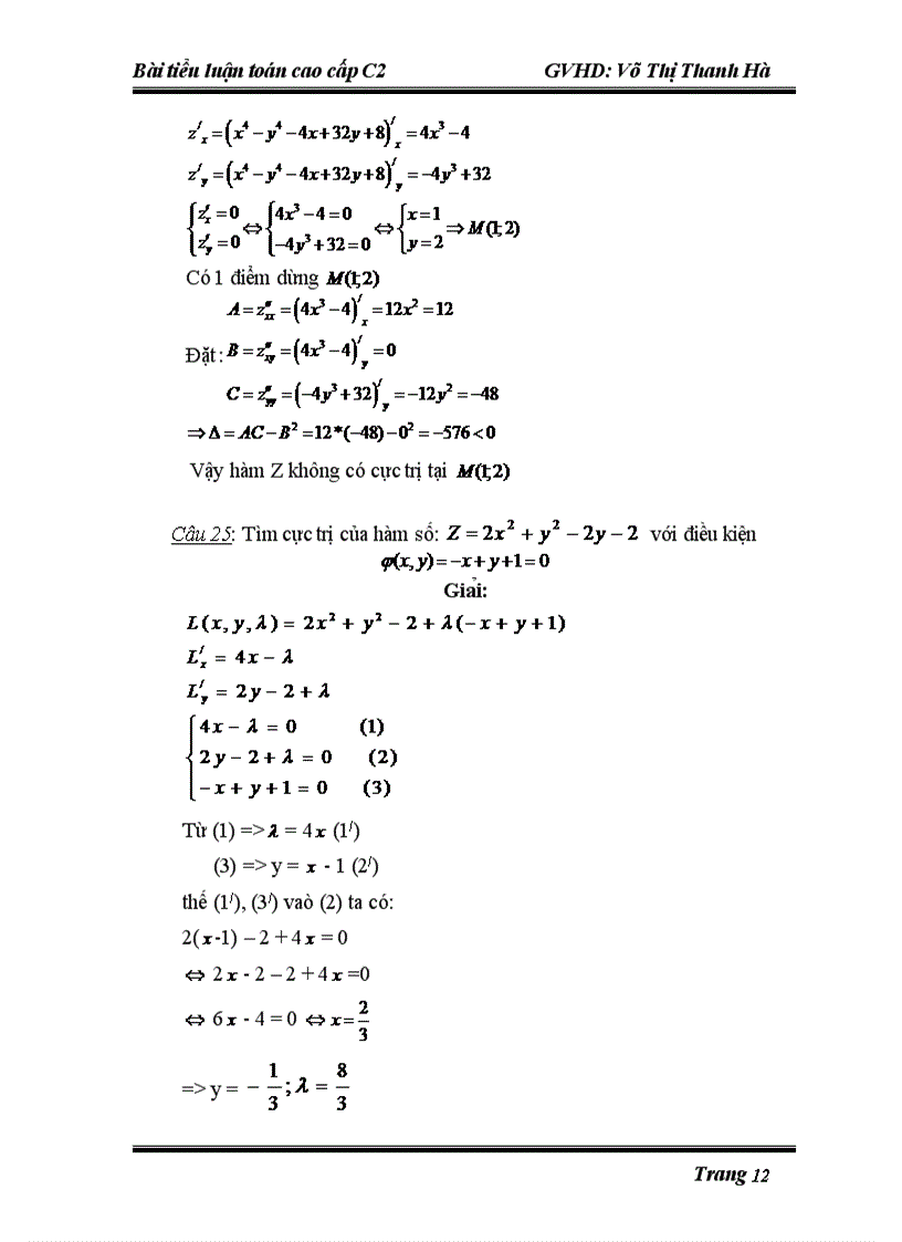 image for page Bài tiểu luận toán cao cấp C2