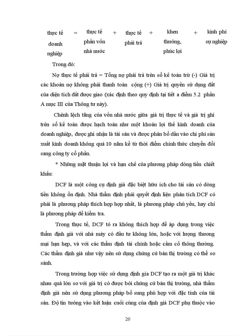 image for page Các phương pháp xác định giá trị doanh nghiệp được áp dụng ở Việt Nam và sự vận dụng của các phương pháp đó trong việc cổ phần hóa các doanh nghiệp nhà nước ở Việt nam