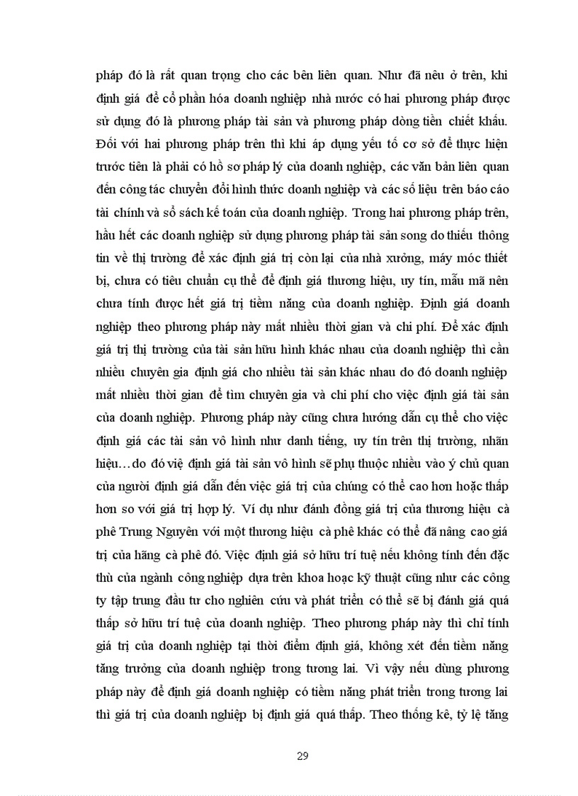image for page Các phương pháp xác định giá trị doanh nghiệp được áp dụng ở Việt Nam và sự vận dụng của các phương pháp đó trong việc cổ phần hóa các doanh nghiệp nhà nước ở Việt nam