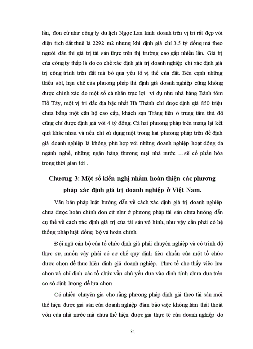 image for page Các phương pháp xác định giá trị doanh nghiệp được áp dụng ở Việt Nam và sự vận dụng của các phương pháp đó trong việc cổ phần hóa các doanh nghiệp nhà nước ở Việt nam