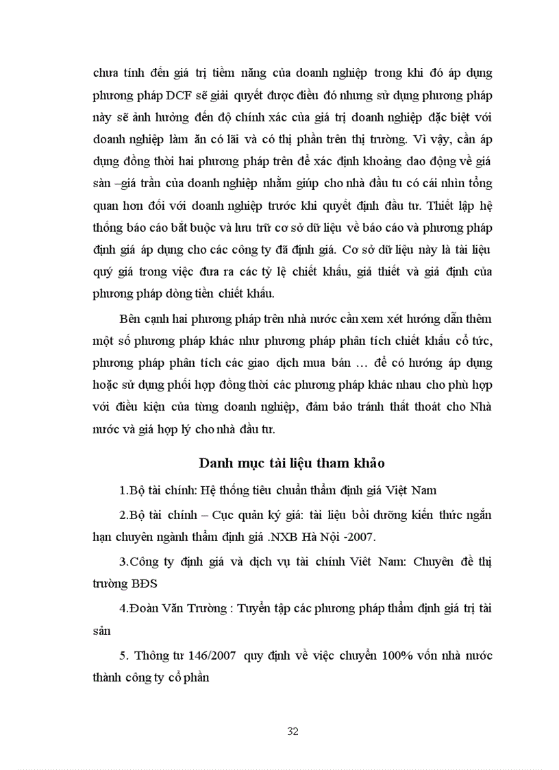 image for page Các phương pháp xác định giá trị doanh nghiệp được áp dụng ở Việt Nam và sự vận dụng của các phương pháp đó trong việc cổ phần hóa các doanh nghiệp nhà nước ở Việt nam