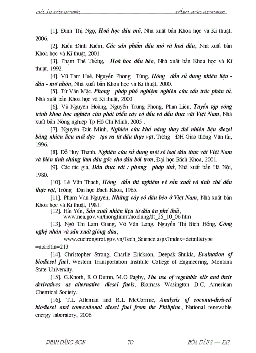 image for page Sản xuất biodiesel từ dầu dừa