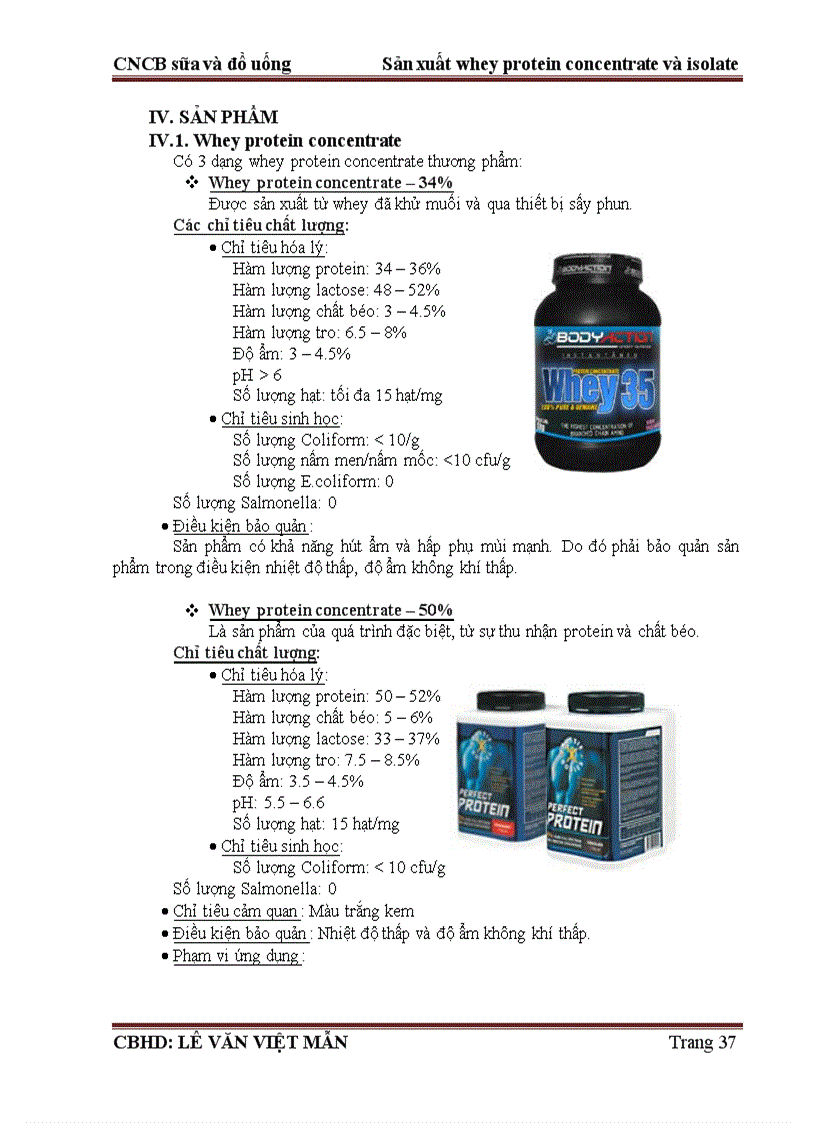 image for page Sản xuất whey protein concentrate và isolate