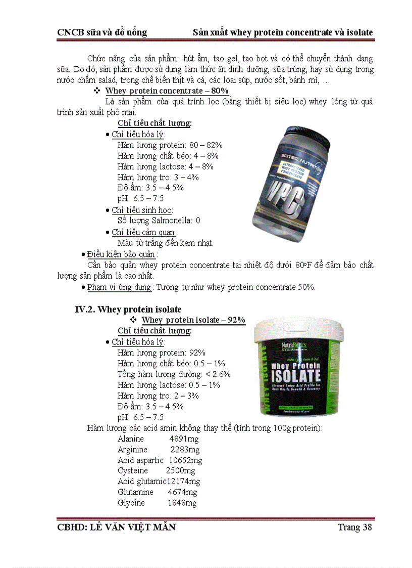 image for page Sản xuất whey protein concentrate và isolate