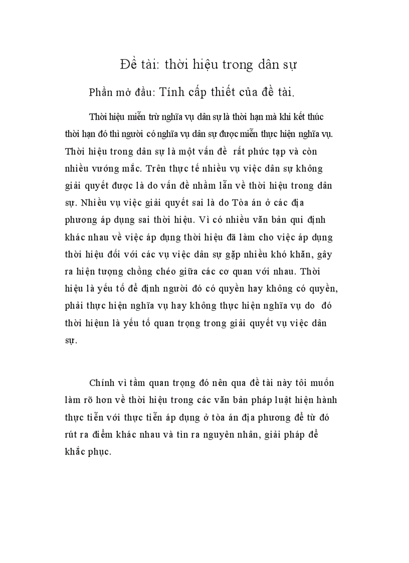 image for page Thời hiệu trong dân sự