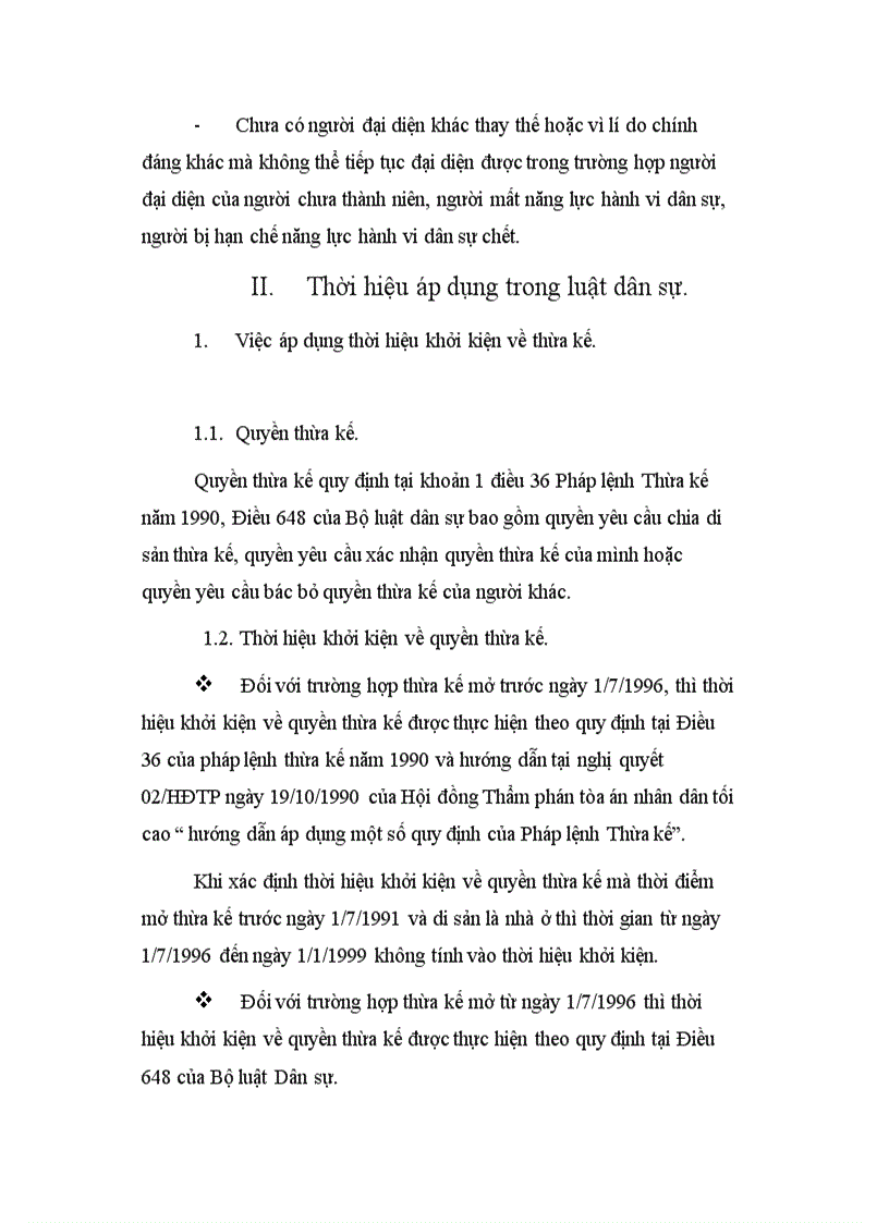 image for page Thời hiệu trong dân sự