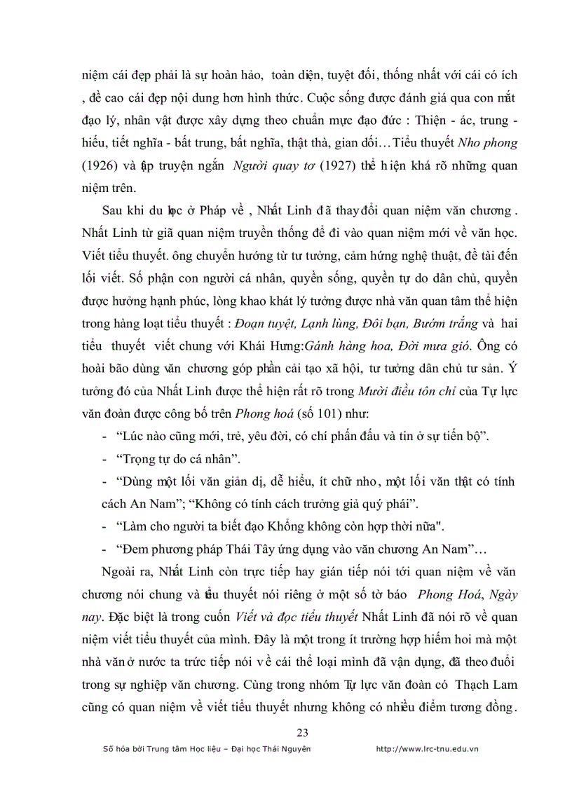 image for page Nghệ thuật xây dựng nhân vật trong tiểu thuyết của Nhất Linh qua Đôi bạn và Bướm trắng